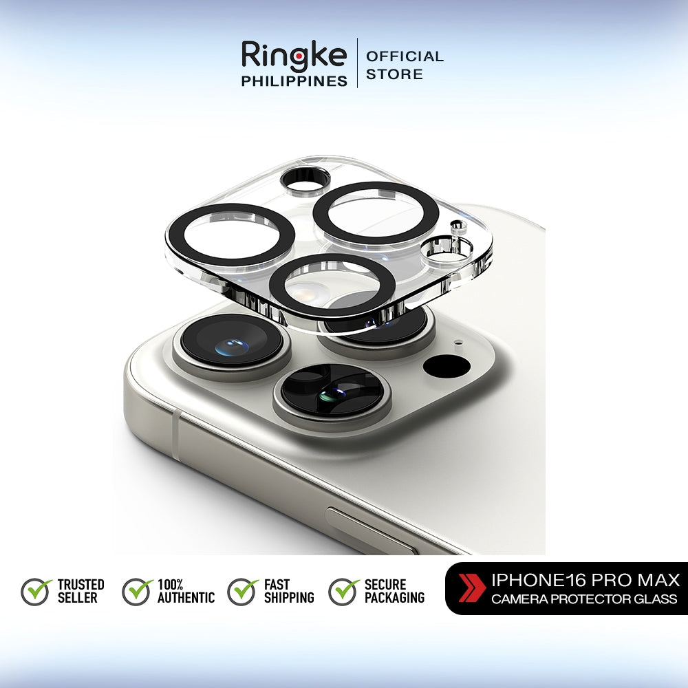 Ringke Camera Tempered Glass Protector for Apple iPhone 16 Pro / iPhone 16 Pro Max