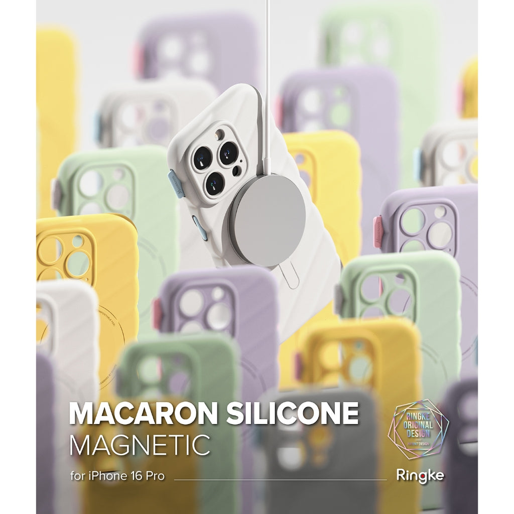 Ringke Macaron Silicone Magnetic Case for Apple iPhone 16 Pro