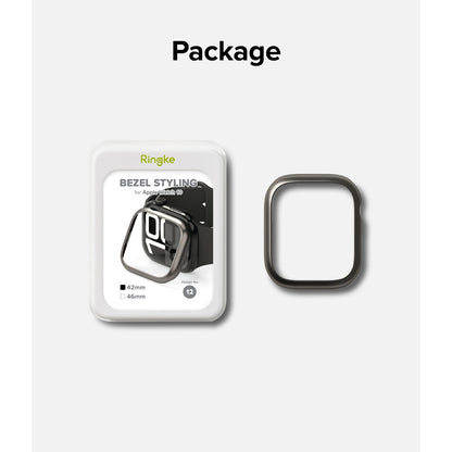Ringke Bezel Styling Frame Protection for Apple Watch 10 42mm - Metal Smartwatch Accessory