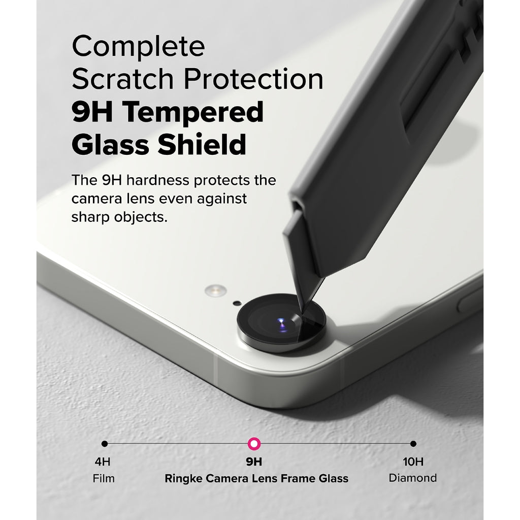 Ringke iPhone 16e Camera Lens Protector | Aluminum Frame Ring Guard | Anti-Fingerprint Glass