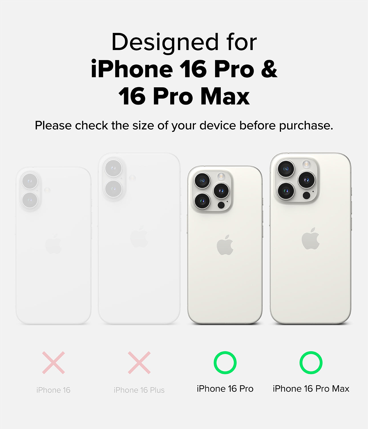Ringke Camera Tempered Glass Protector for Apple iPhone 16 Pro / iPhone 16 Pro Max