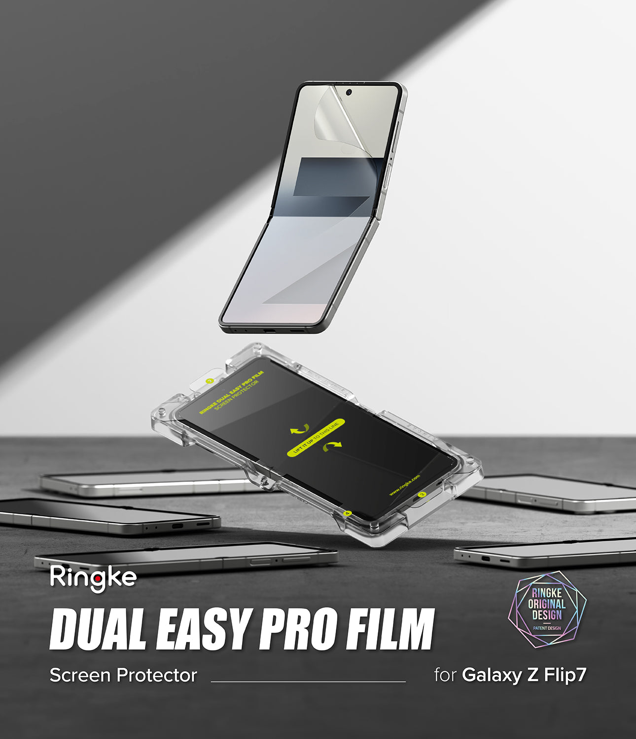 Ringke Dual Easy Pro Film Screen Protector for Samsung Galaxy Z Flip 7