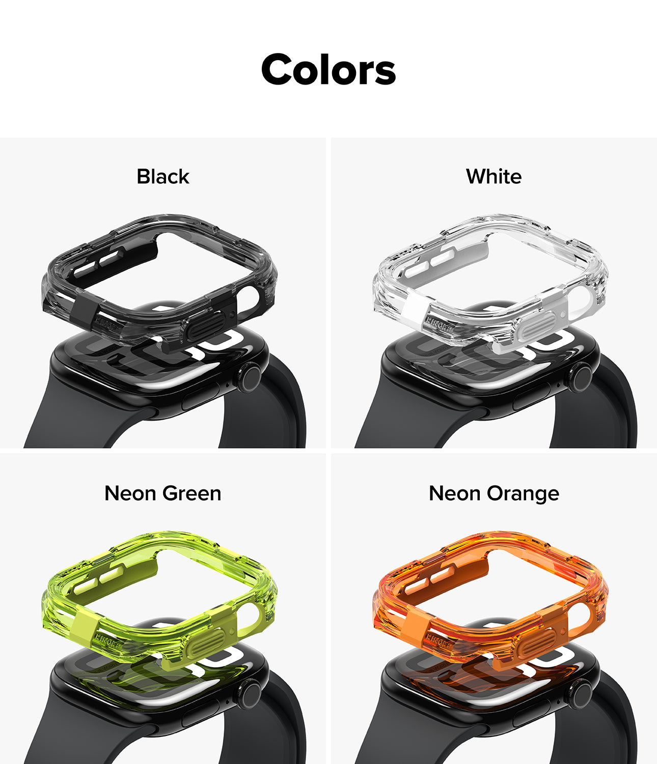 Ringke Fusion Bumper Case for Apple Watch 10 42mm - Accessory for Apple Watch - No Actual Watch