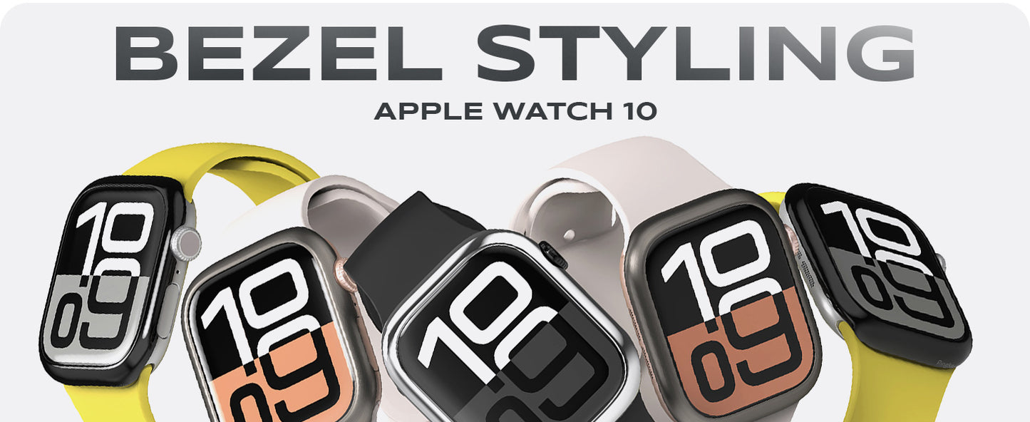 Ringke Bezel Styling Frame Protection for Apple Watch 10 42mm - Metal Smartwatch Accessory