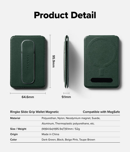 Ringke Slide Grip Wallet Magnetic Card Holder