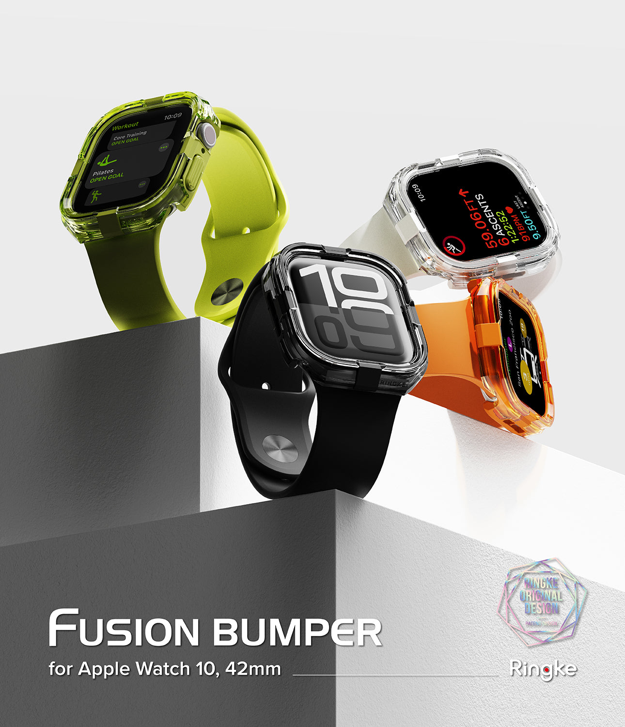 Ringke Fusion Bumper Case for Apple Watch 10 42mm - Accessory for Apple Watch - No Actual Watch