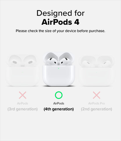 Ringke Air Case for Apple Airpods 4 - Lightweight Cover for Airpods 4th Gen - No Airpods Included