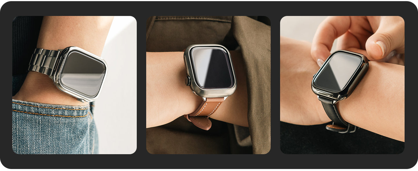 Ringke Bezel Styling Frame Protection for Apple Watch 10 42mm - Metal Smartwatch Accessory