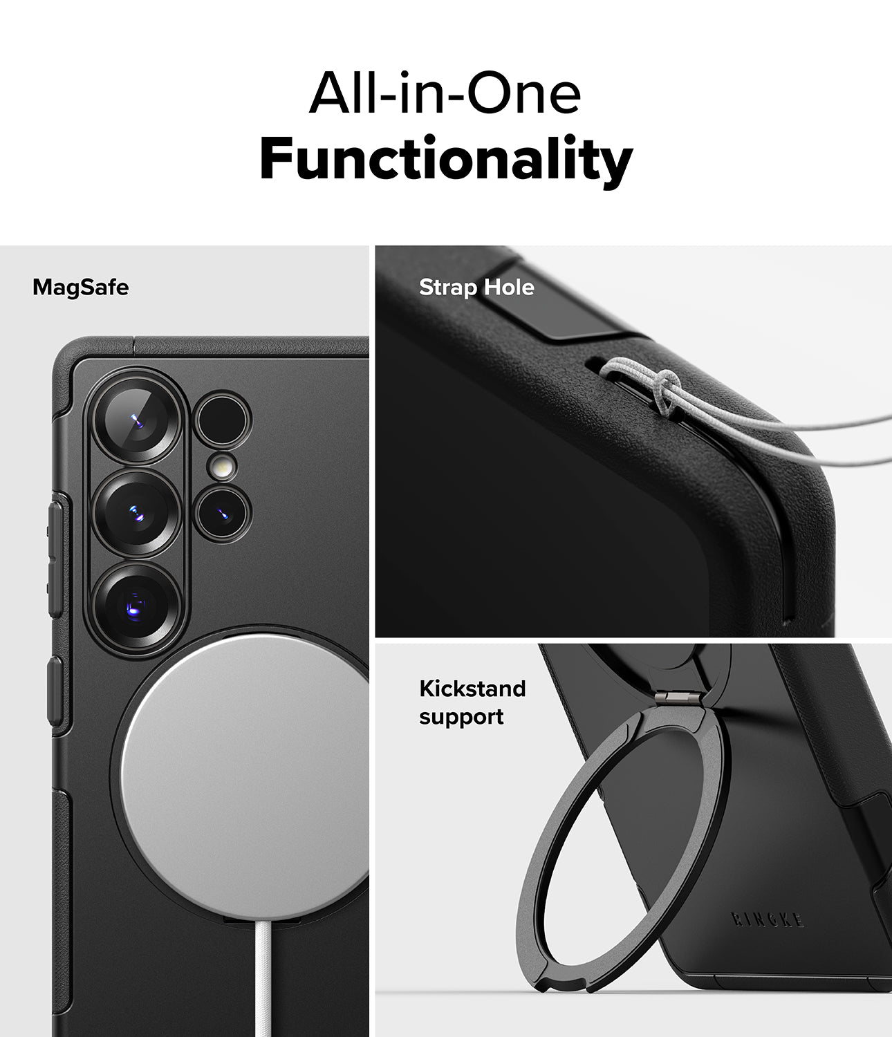 Ringke Alles Case for Galaxy S25 Ultra | Slim Grip Matte Anti-Scratch Shockproof Back Cover