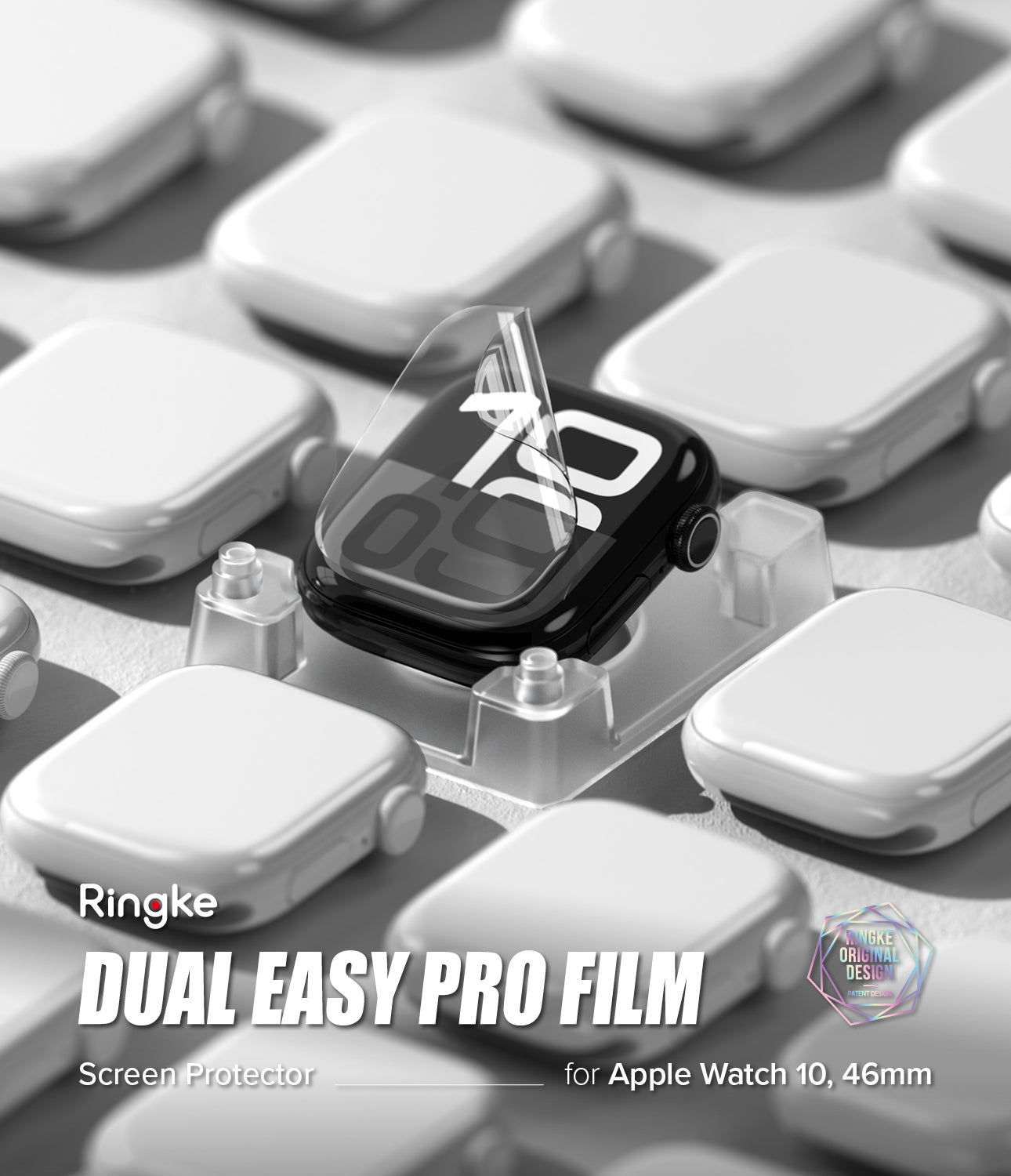 Ringke Dual Easy PRO Film Screen Protector for Apple Watch 10 46mm