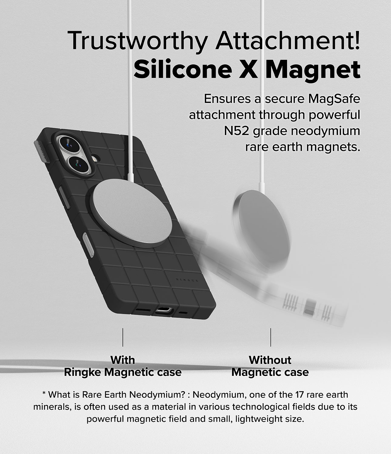 Ringke Bitmap Silicone Magnetic Case for Apple iPhone 16