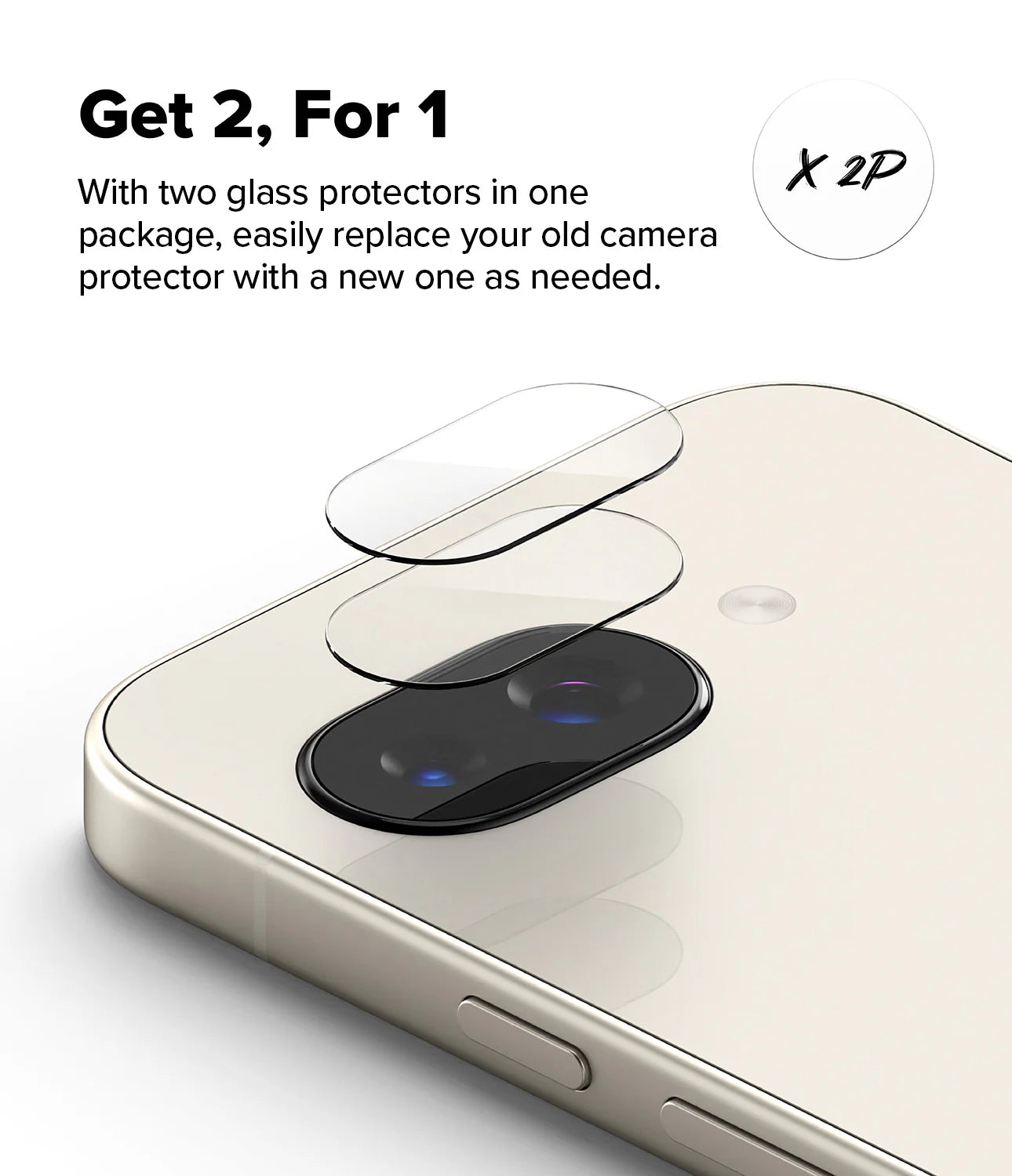 Ringke Camera Tempered Glass for Google Pixel 9a