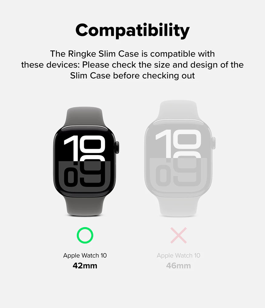 Ringke Slim Case for Apple Watch 10 42mm - Accessory for Apple Watch