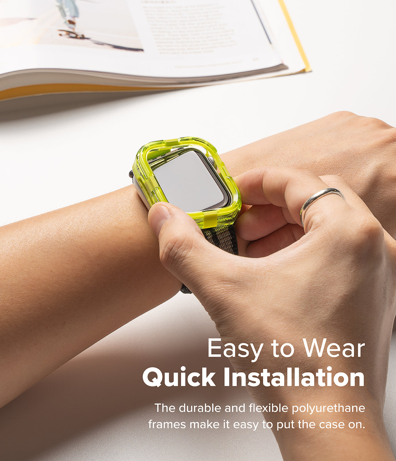 Ringke Fusion Bumper Case for Apple Watch 10 42mm - Accessory for Apple Watch - No Actual Watch