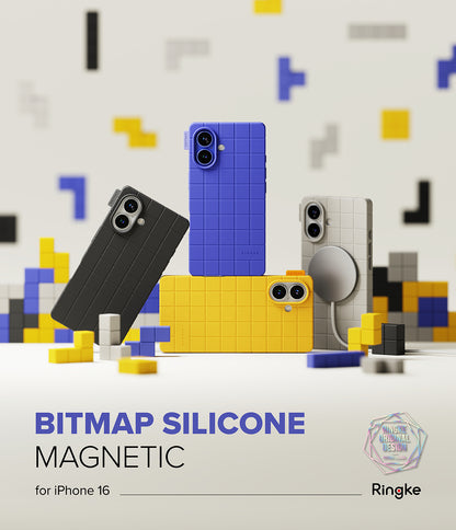 Ringke Bitmap Silicone Magnetic Case for Apple iPhone 16