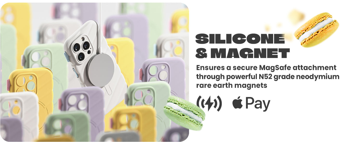 Ringke Macaron Silicone Magnetic Case for Apple iPhone 16 Pro