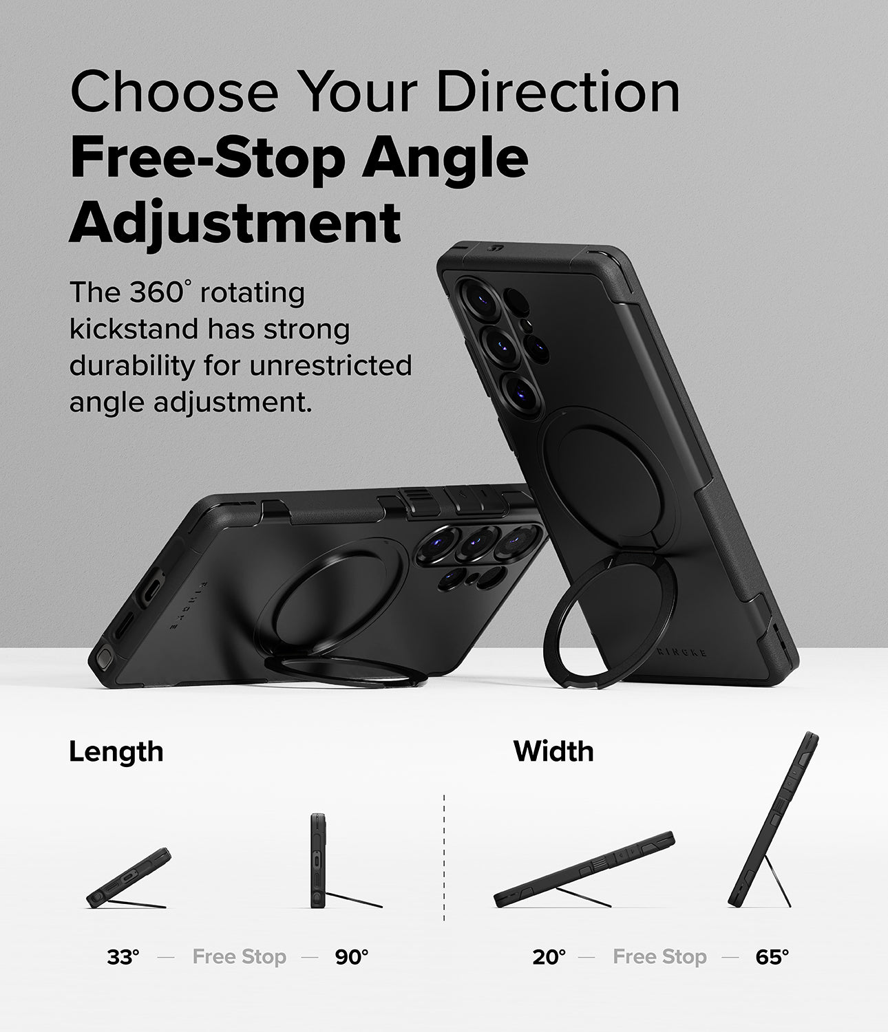 Ringke Alles Case for Galaxy S25 Ultra | Slim Grip Matte Anti-Scratch Shockproof Back Cover