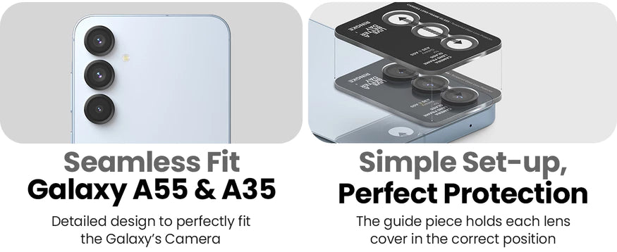 Ringke Camera Lens Frame Glass Protector for Samsung Galaxy A35 / Galaxy A55