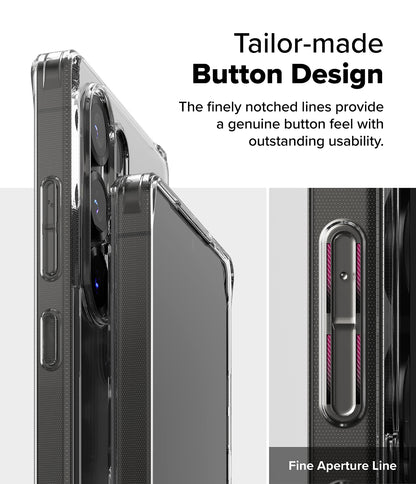 Ringke Fusion Case for Galaxy S25 Ultra | Clear Back Shockproof TPU Bumper Phone Cover