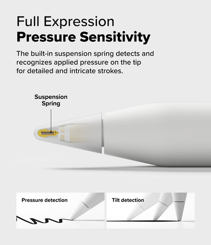Ringke Apple Pencil Tips Replacement - 2B - for Apple Pencil Pro, 1st, 2nd Gen, USB-C Accessory