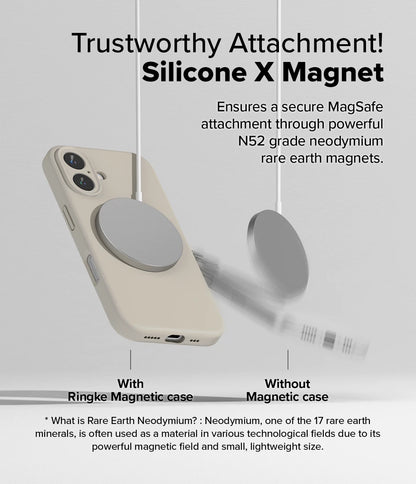 Ringke Silicone Magnetic Case for Apple iPhone 16