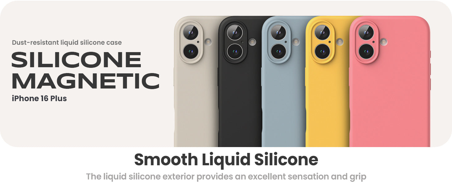 Ringke Silicone Magnetic Case for Apple iPhone 16 Plus