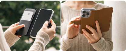 Ringke iPhone Pro Max iPhone Plus MagSafe Wallet Cover | 2in1 Magnetic Flip Cover With Card Slot