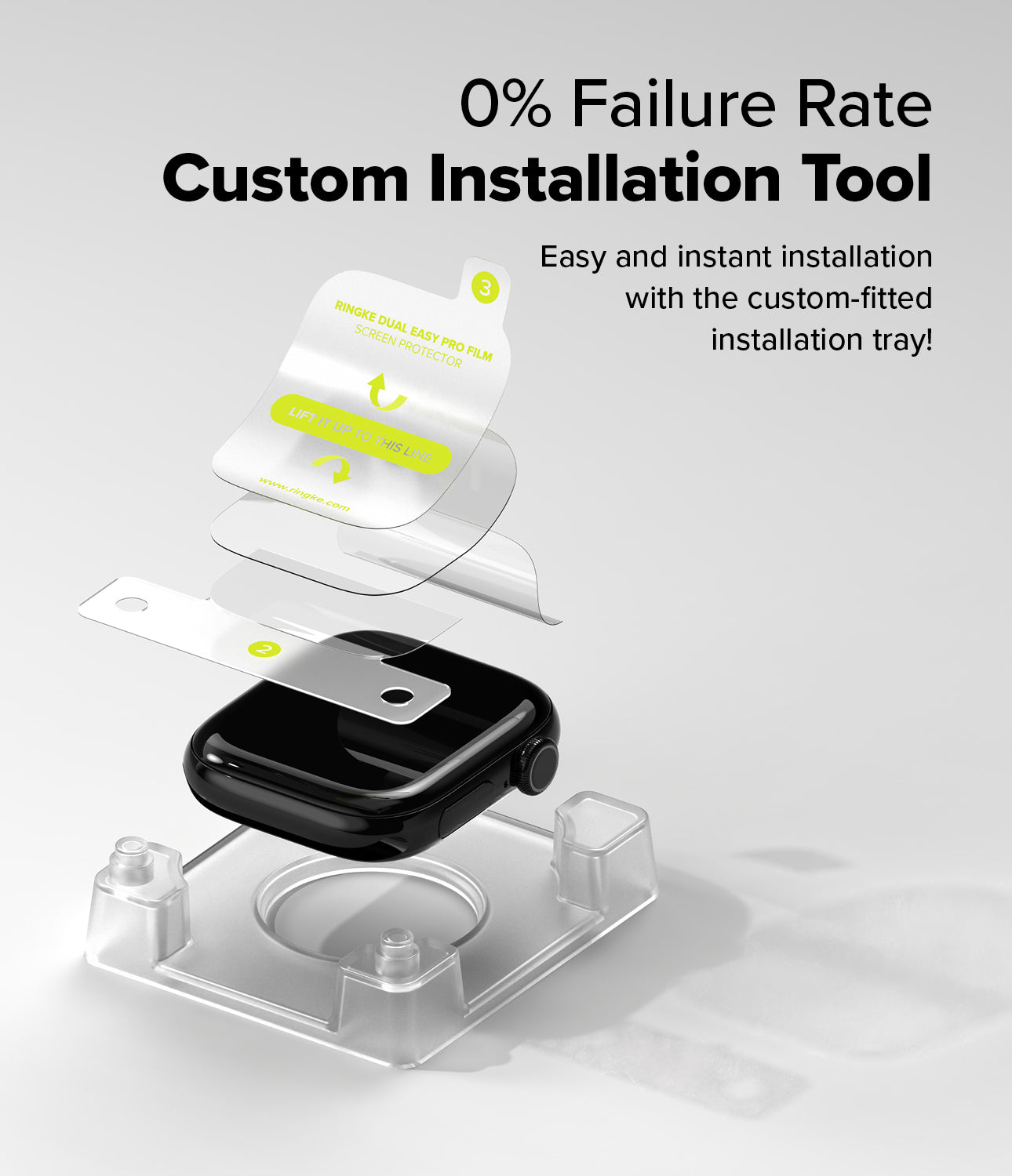 Ringke Dual Easy PRO Film Screen Protector for Apple Watch 10 46mm
