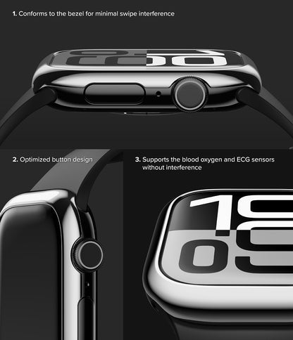 Ringke Bezel Styling Frame Protection for Apple Watch 10 42mm - Metal Smartwatch Accessory