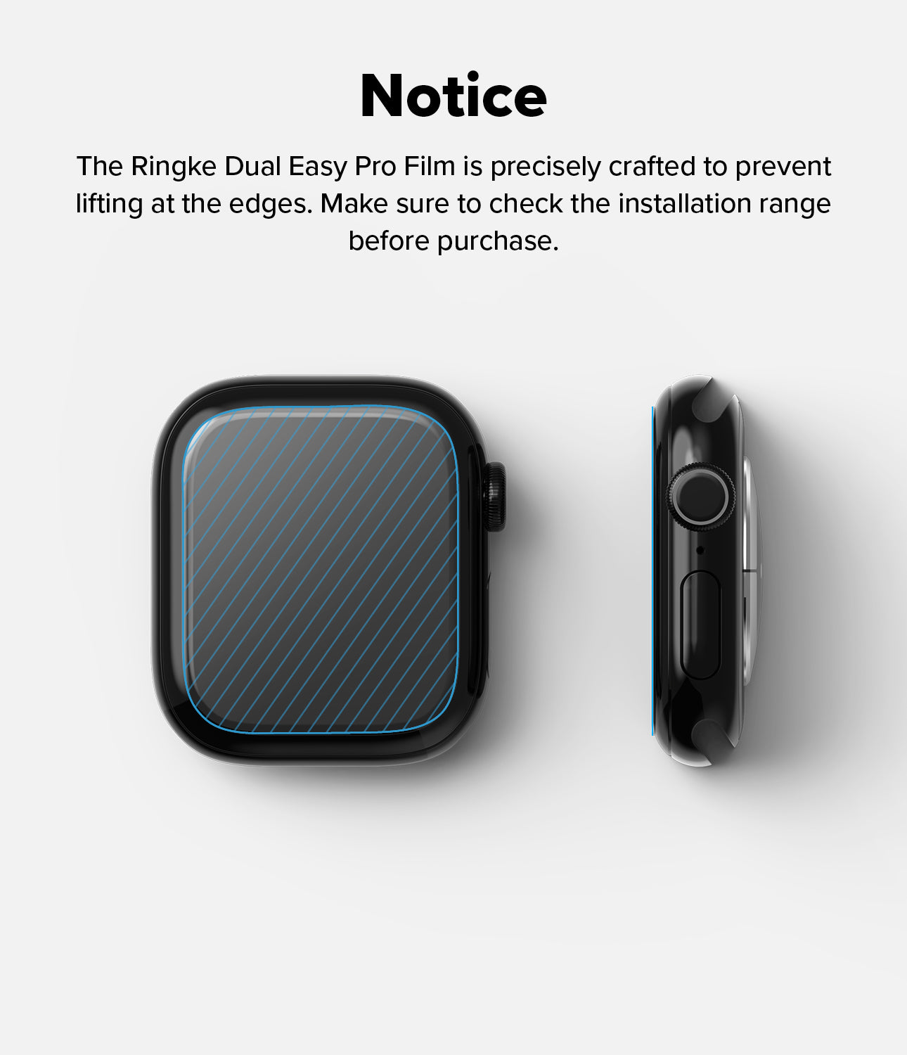 Ringke Dual Easy PRO Film Screen Protector for Apple Watch 10 46mm