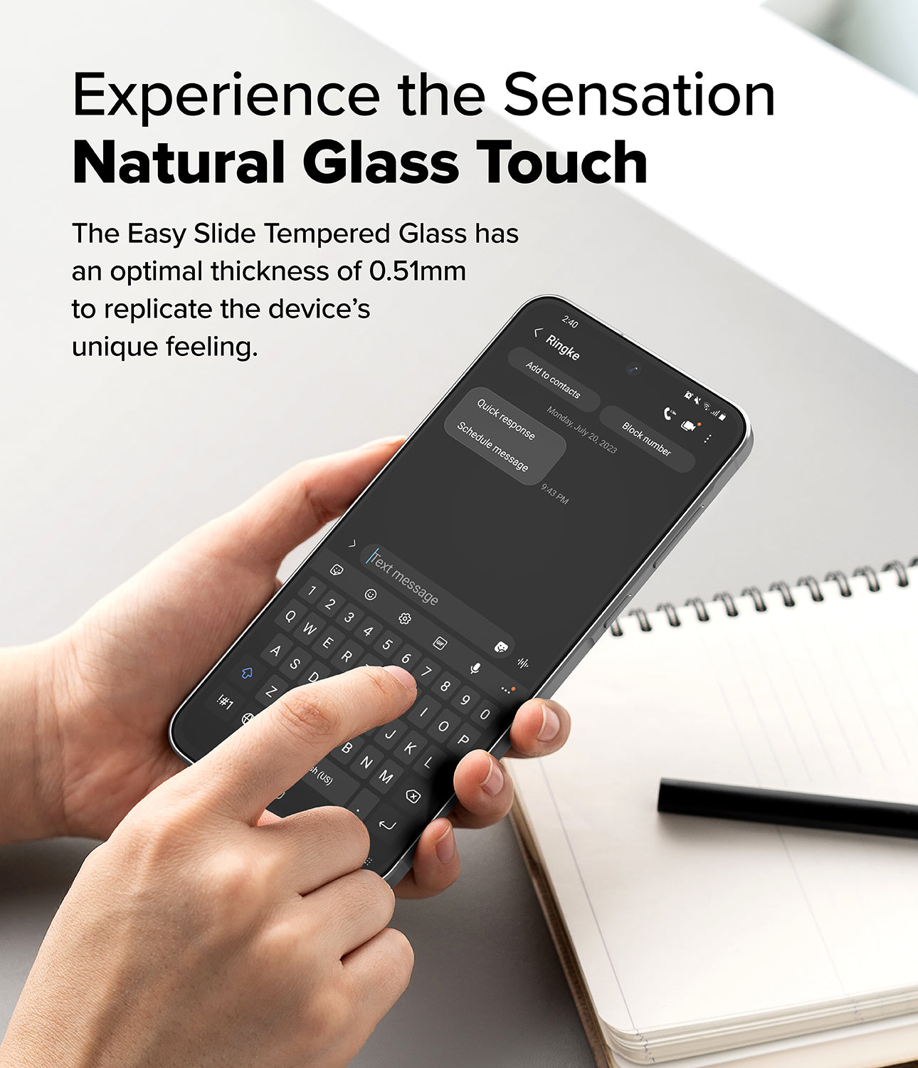 Ringke Easy Slide Tempered Glass Screen Protector for Samsung Galaxy A36