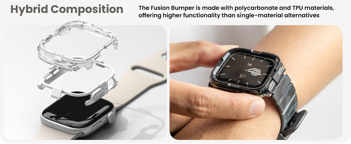 Ringke Fusion Bumper Case for Apple Watch 10 42mm - Accessory for Apple Watch - No Actual Watch