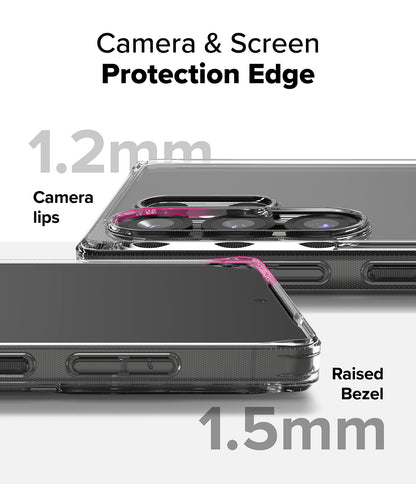 Ringke Fusion Case for Galaxy S25 Ultra | Clear Back Shockproof TPU Bumper Phone Cover