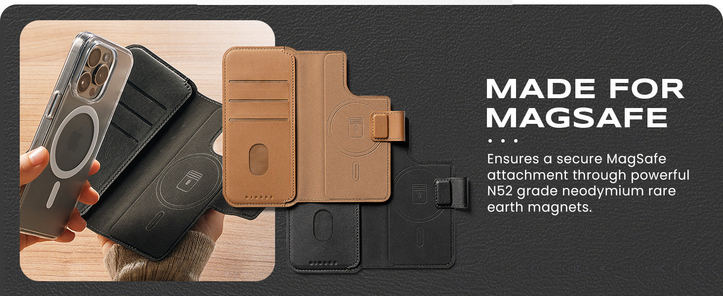 Ringke iPhone Pro Max iPhone Plus MagSafe Wallet Cover | 2in1 Magnetic Flip Cover With Card Slot