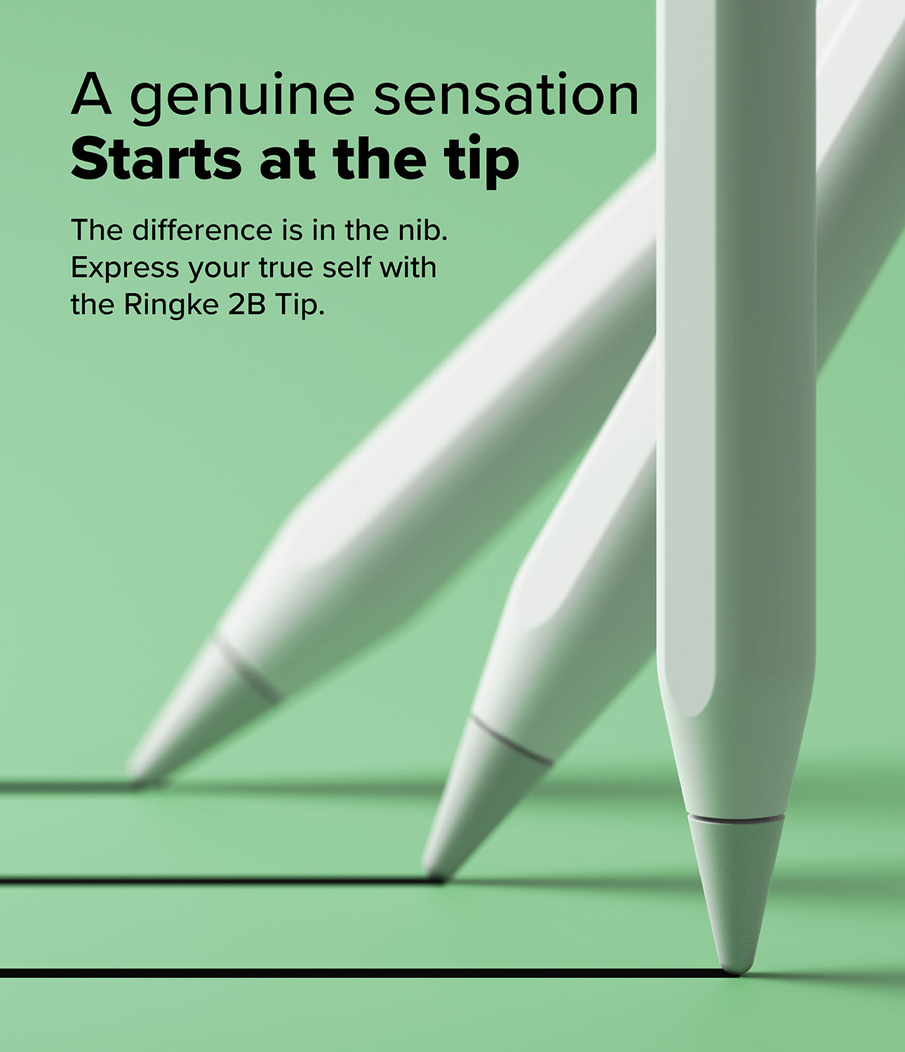 Ringke Apple Pencil Tips Replacement - 2B - for Apple Pencil Pro, 1st, 2nd Gen, USB-C Accessory