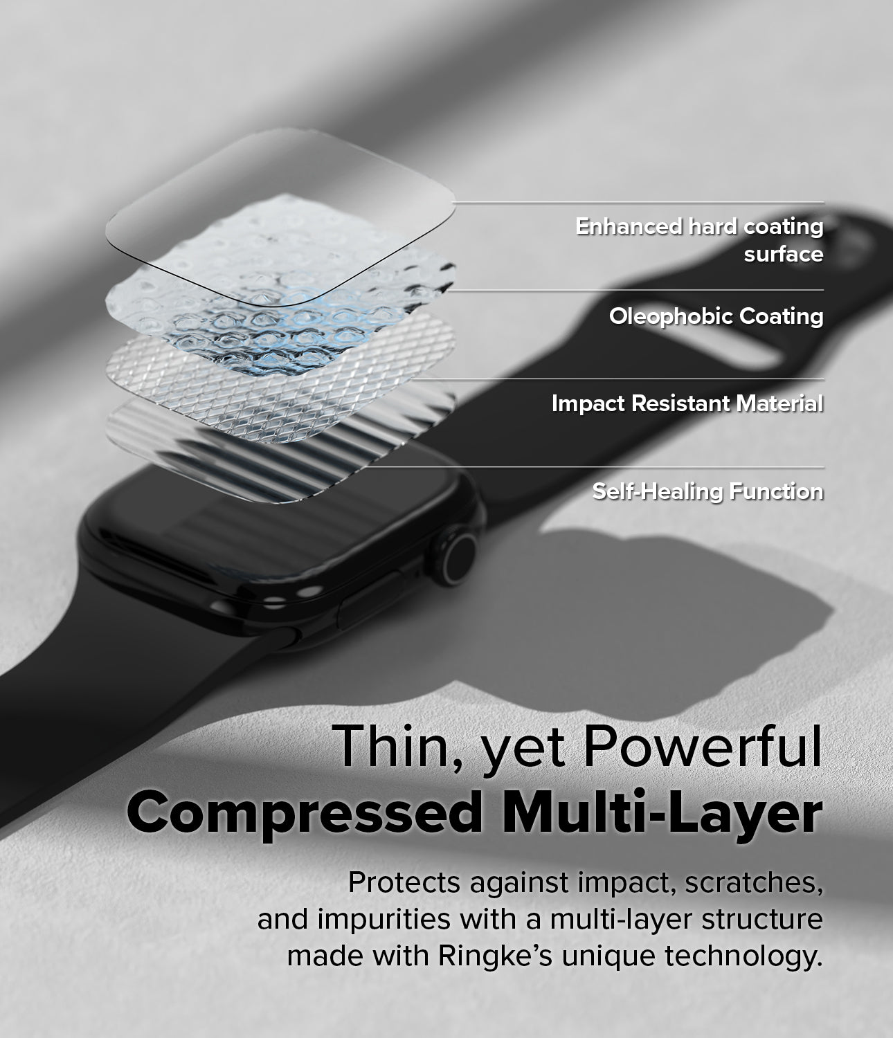 Ringke Dual Easy PRO Film Screen Protector for Apple Watch 10 46mm