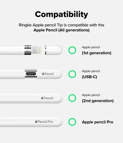 Ringke Apple Pencil Tips Replacement - 2B - for Apple Pencil Pro, 1st, 2nd Gen, USB-C Accessory