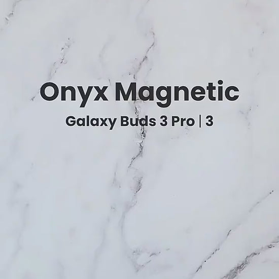 Ringke Magnetic Case for Galaxy Buds 3 / Buds 3 Pro – Snap-On Onyx Series, MagSafe-Ready